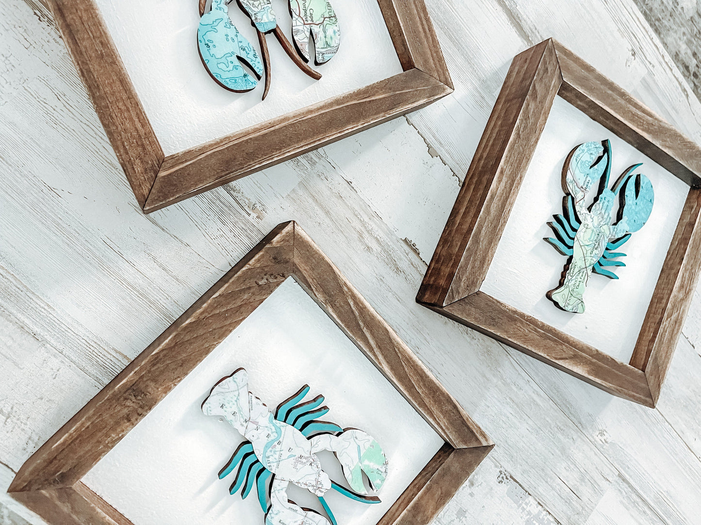 Lobster Framed Maps