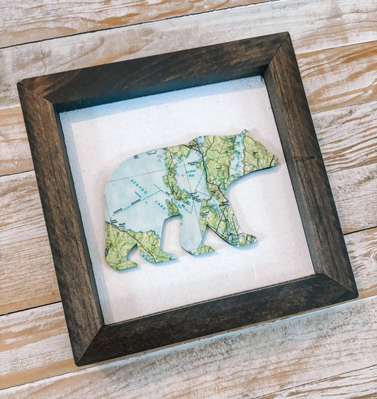 Custom Bear Shape Map