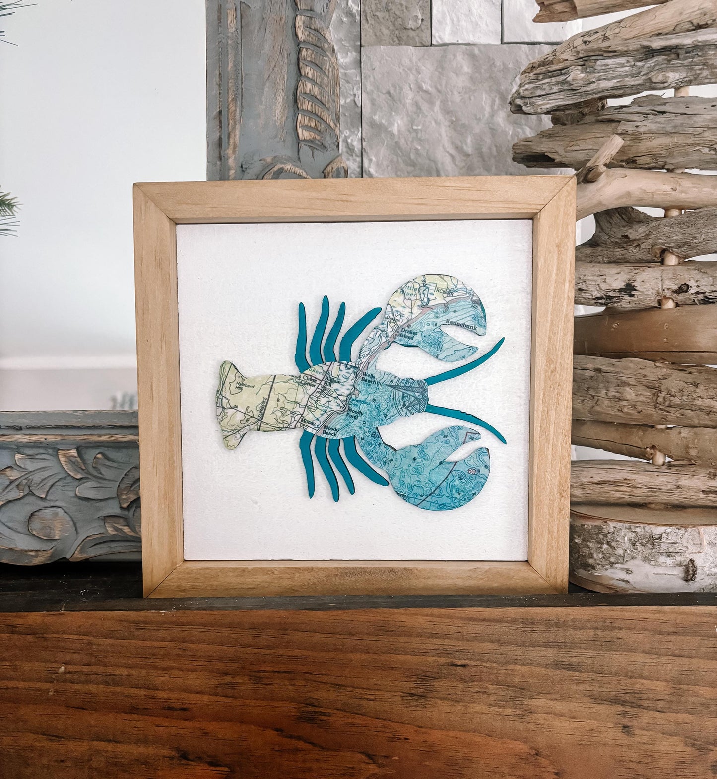 Lobster Framed Maps