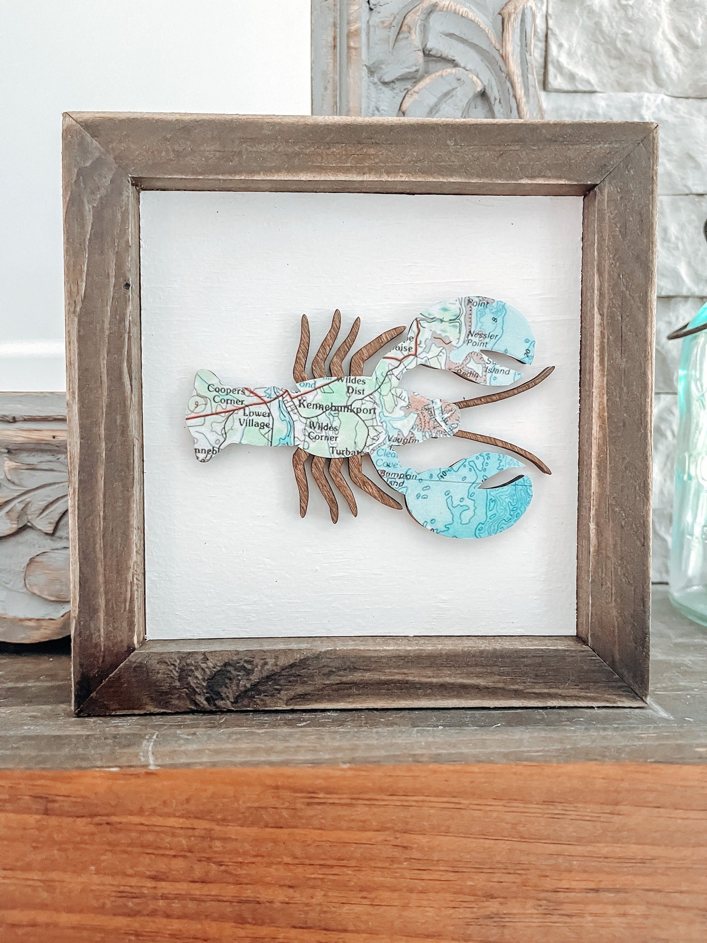 Lobster Framed Maps
