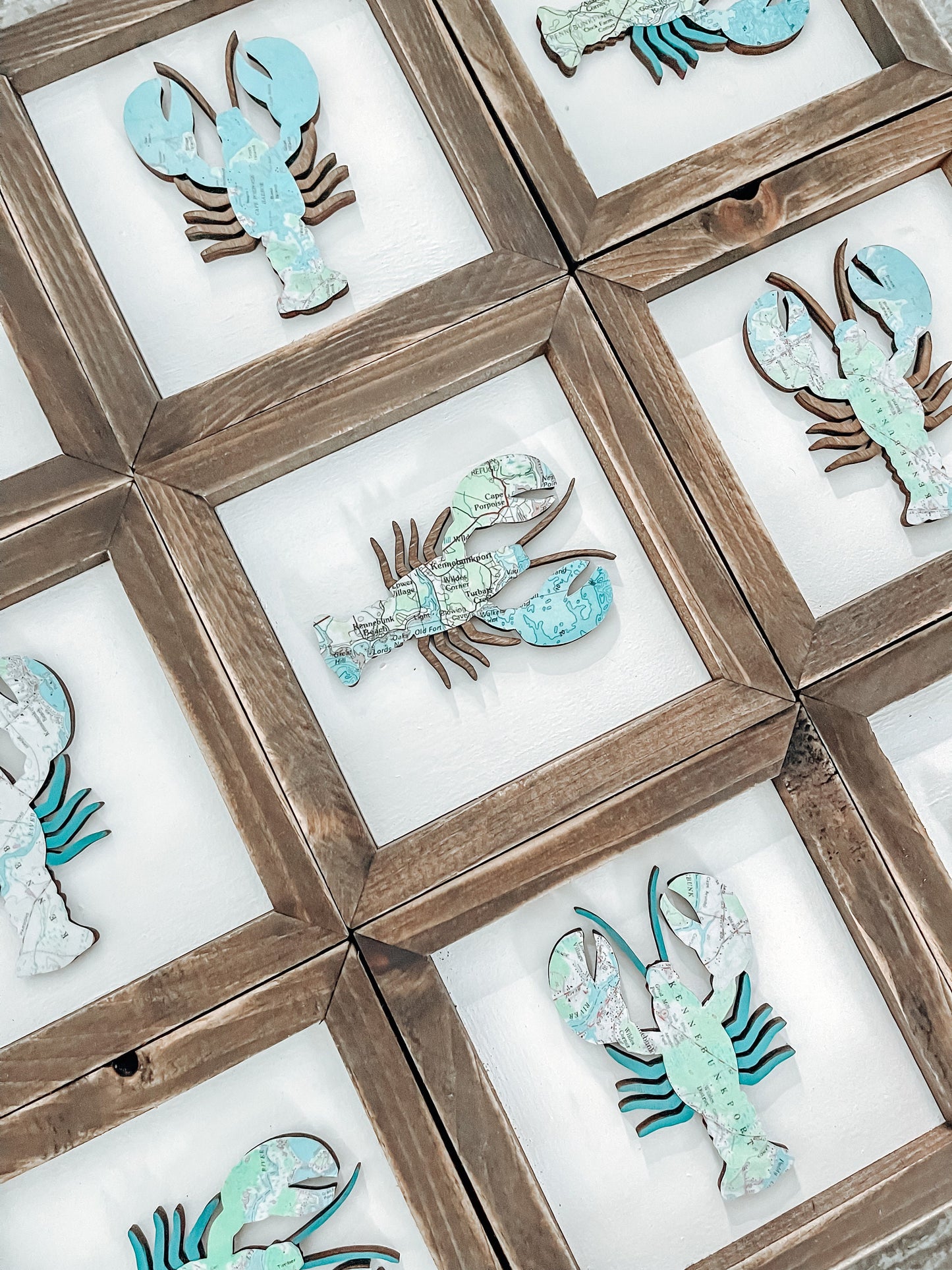 Lobster Framed Maps