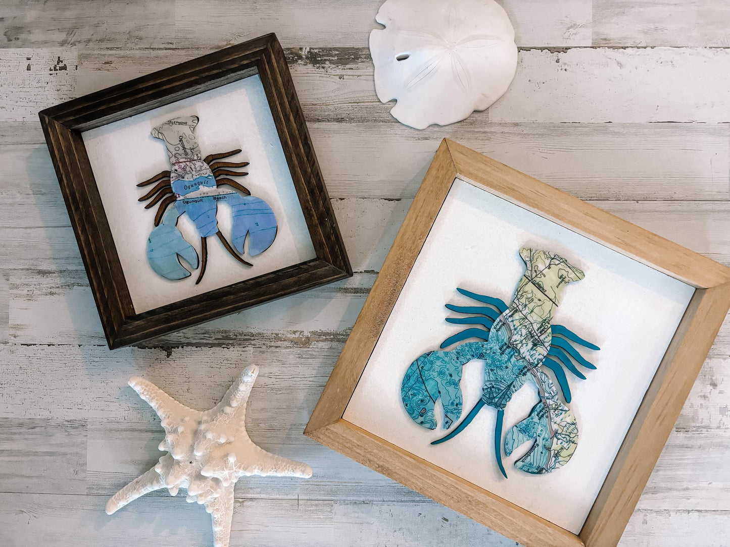 Lobster Framed Maps