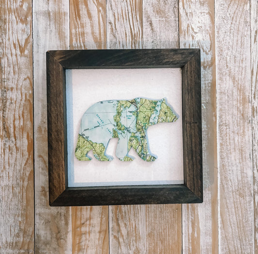 Custom Bear Shape Map