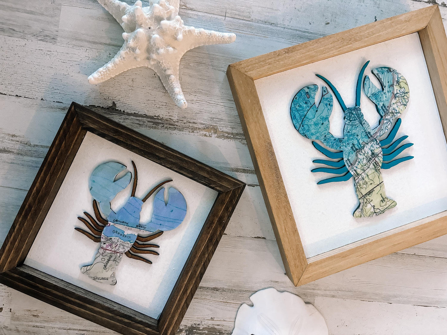 Lobster Framed Maps